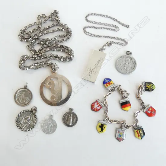 ASST. JEWELLERY & CHARMS, SOME STG