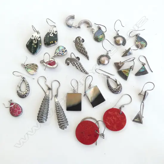 14 PRS SILVER EARRINGS