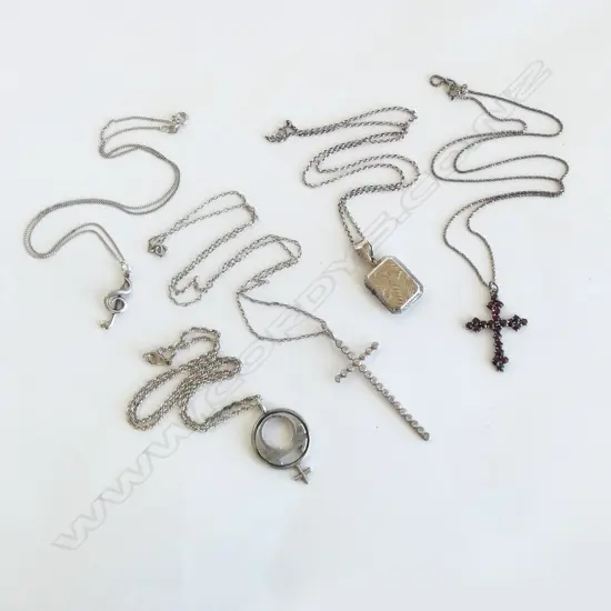 5 STG PENDANT NECKLACES