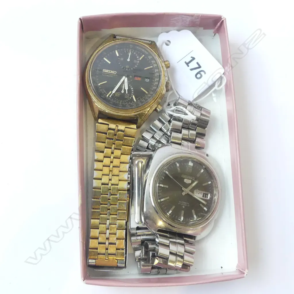 2 SEIKO GENT'S WRISTWATCHES, SEIKO CHRONOGRAPH & AUTOMATIC  Image 1++