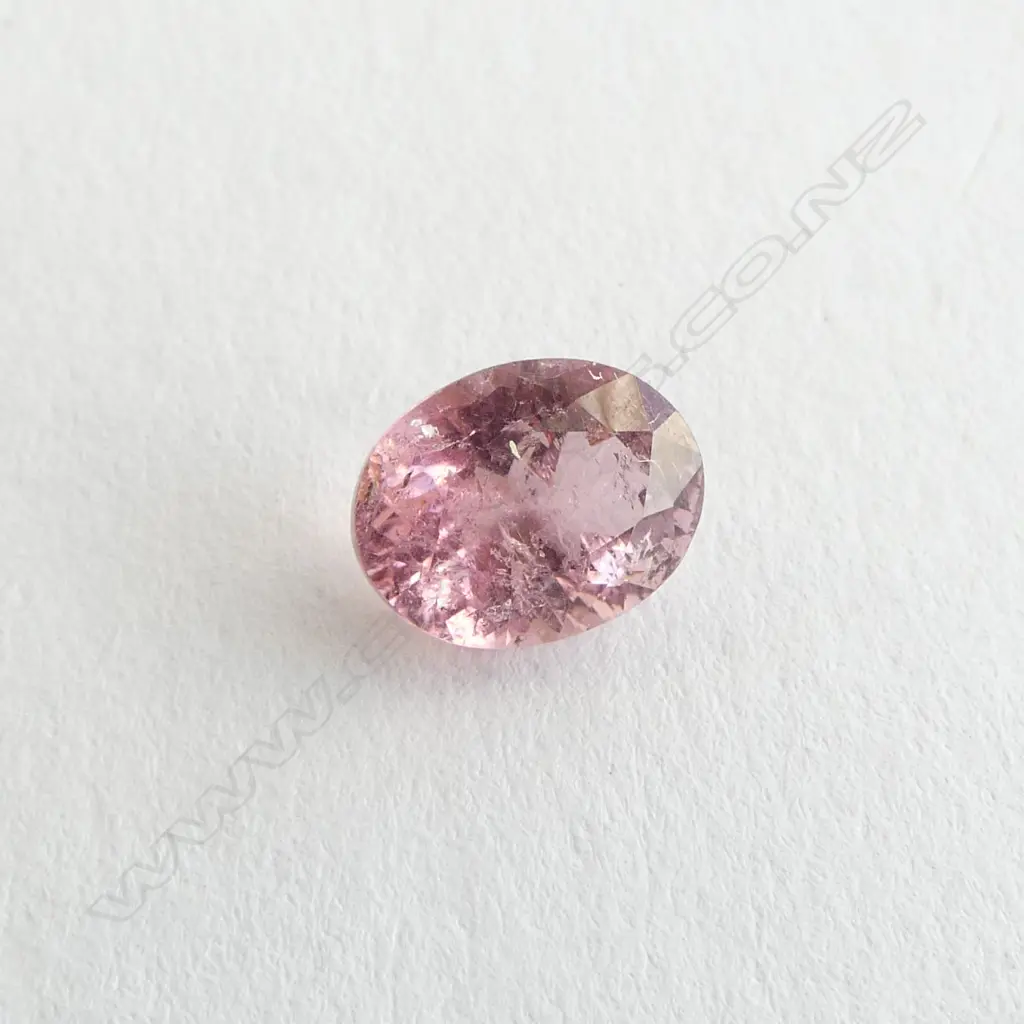 2.16CT UNSET PINK TOURMALINE - OVAL FACET CUT Image 1++