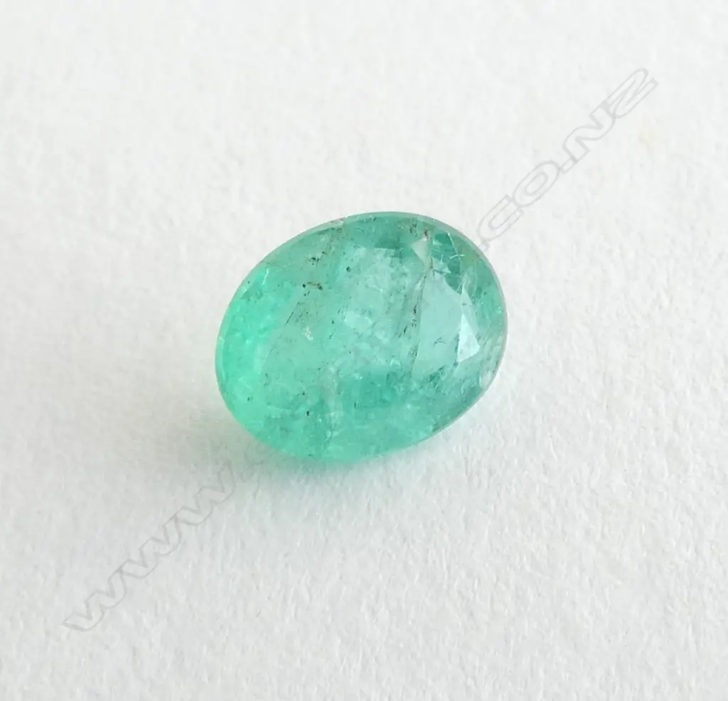 2.58ct UNSET OVAL FACET CUT EMERALD Image 1++
