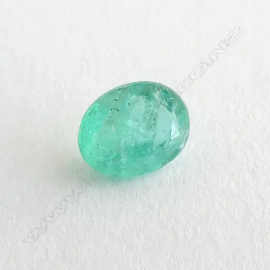 2.58ct UNSET OVAL FACET CUT EMERALD