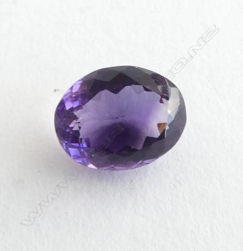 10.22ct UNSET OVAL FACET CUT AMETHYST  Image 1++