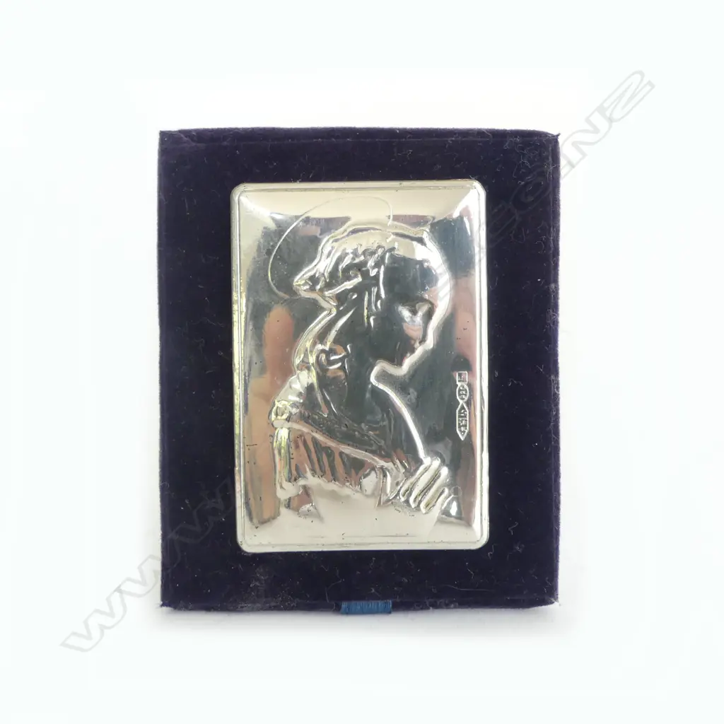 S/SILVER SAINT AT PRAYER  H70MM Image 1++