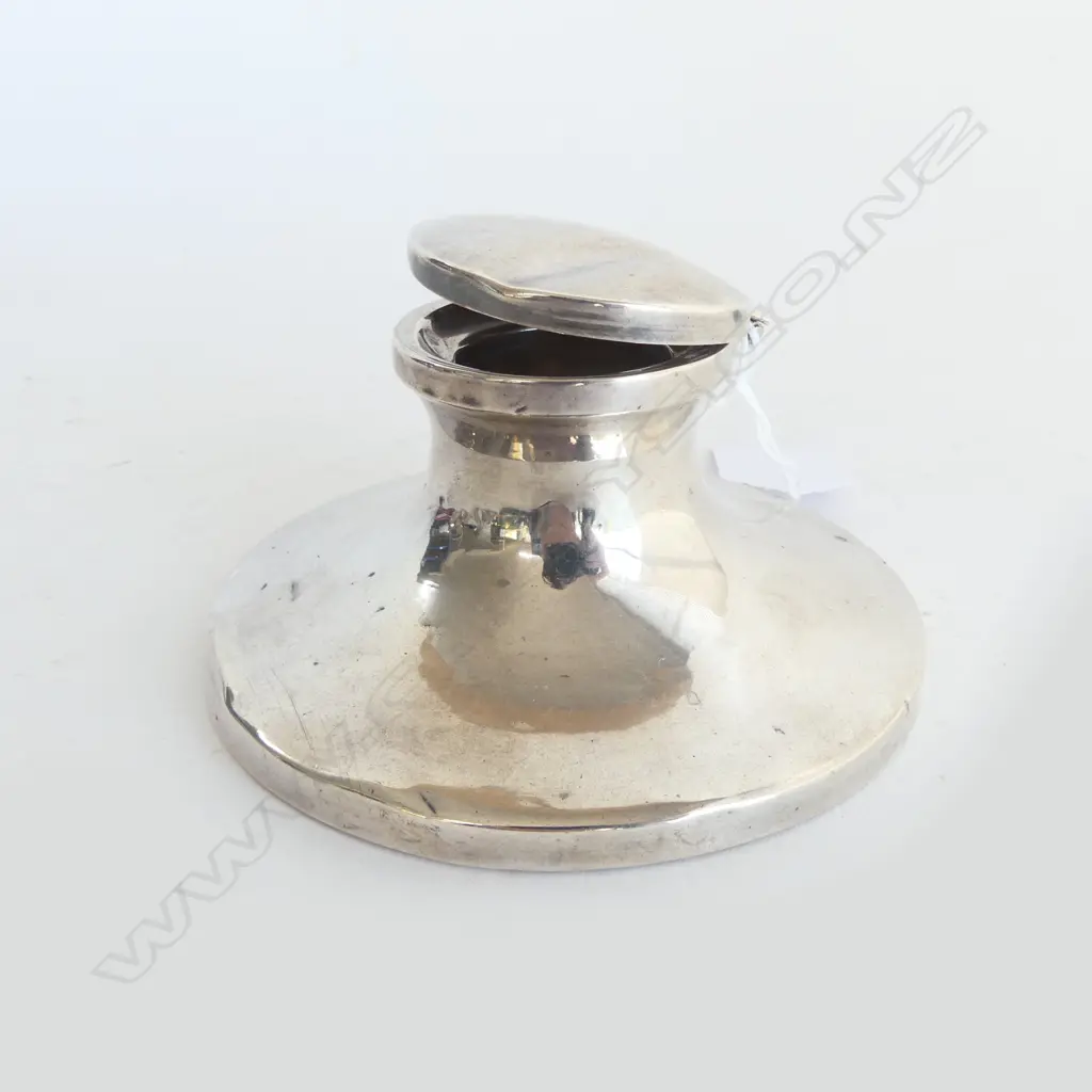 STG SILVER INKWELL, CHESTER (AF) 1926 100mm dia Image 1++