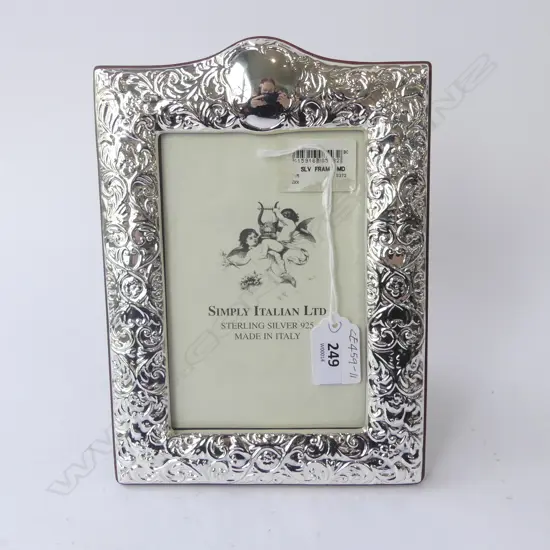 ITALIAN SILVER PHOTO FRAME, H.230 x 160mm