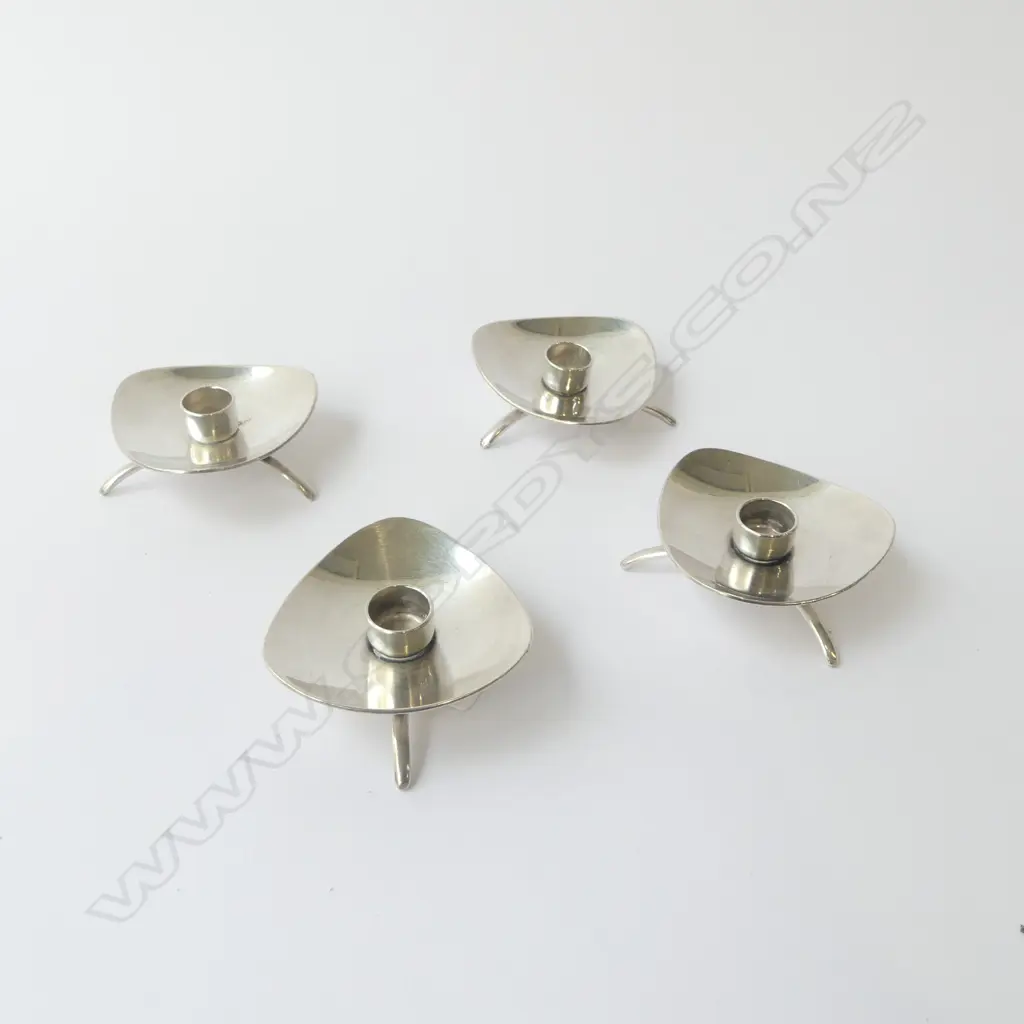 4 DANISH COHR EP CANDLESTICKS 50mm dia Image 1++