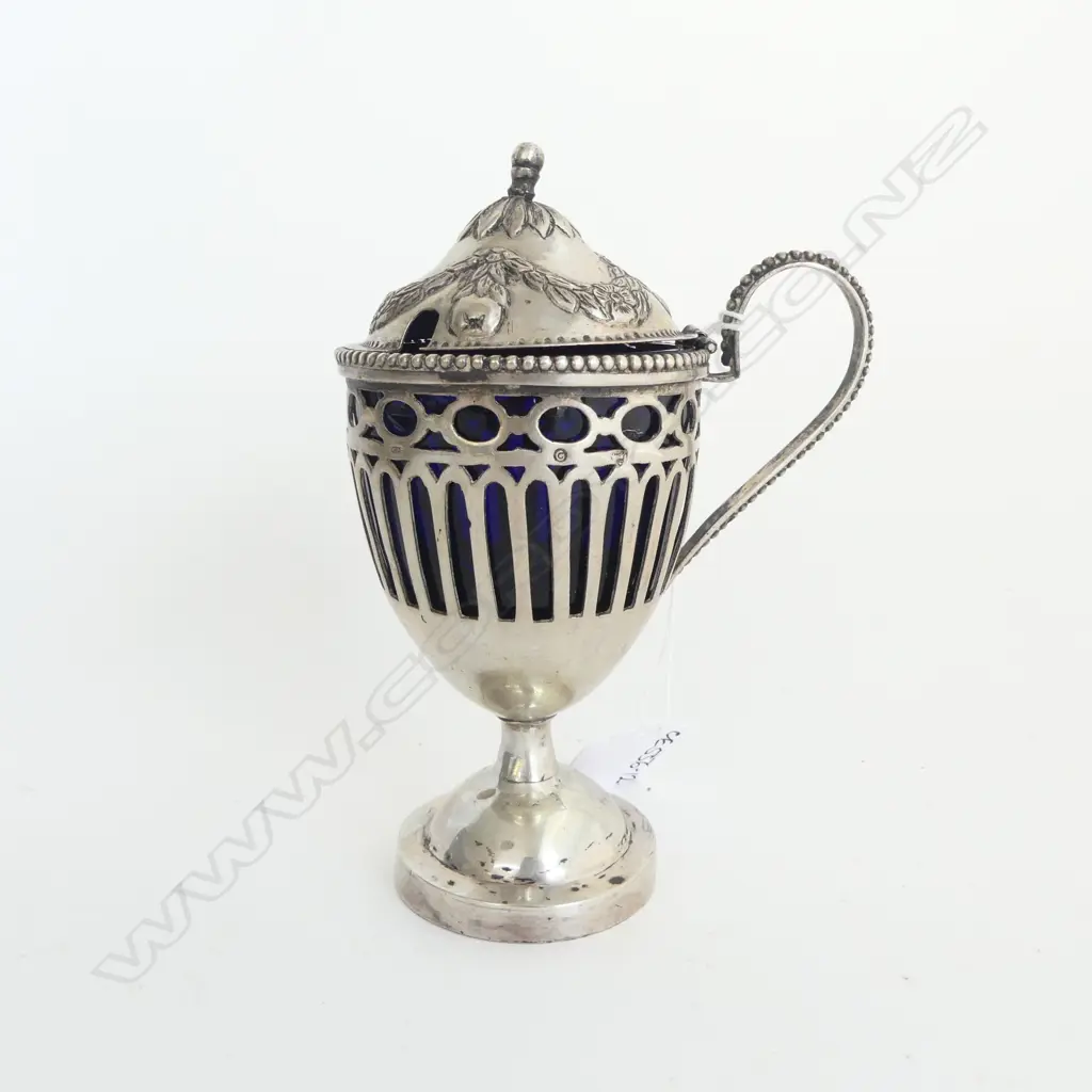 19thC FRENCH? SILVER MUSTARD POT w faults  Image 1++