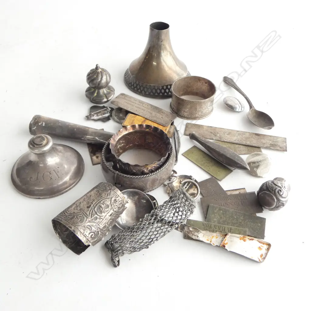 ASST. SCRAP STG SILVER, 344grms Image 1++