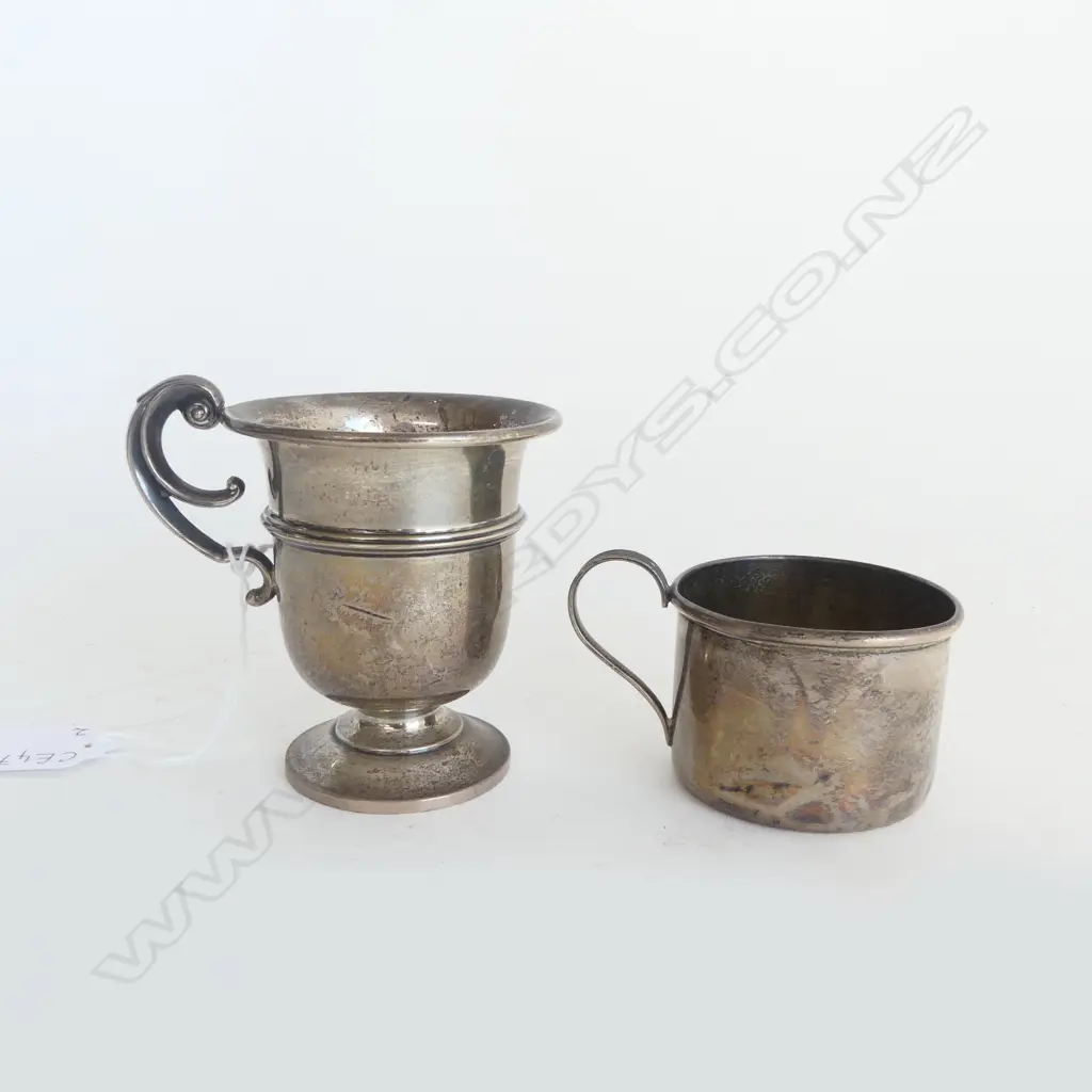 2 STG SILVER CUPS, 58.2grms Image 1++