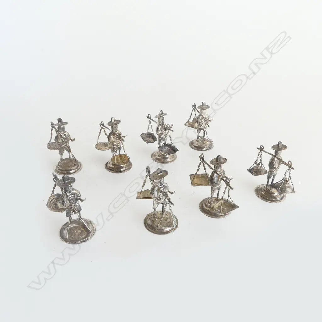 8 SILVER? MODEL MEN CARRYING LOADS WITH POLES  Image 1++