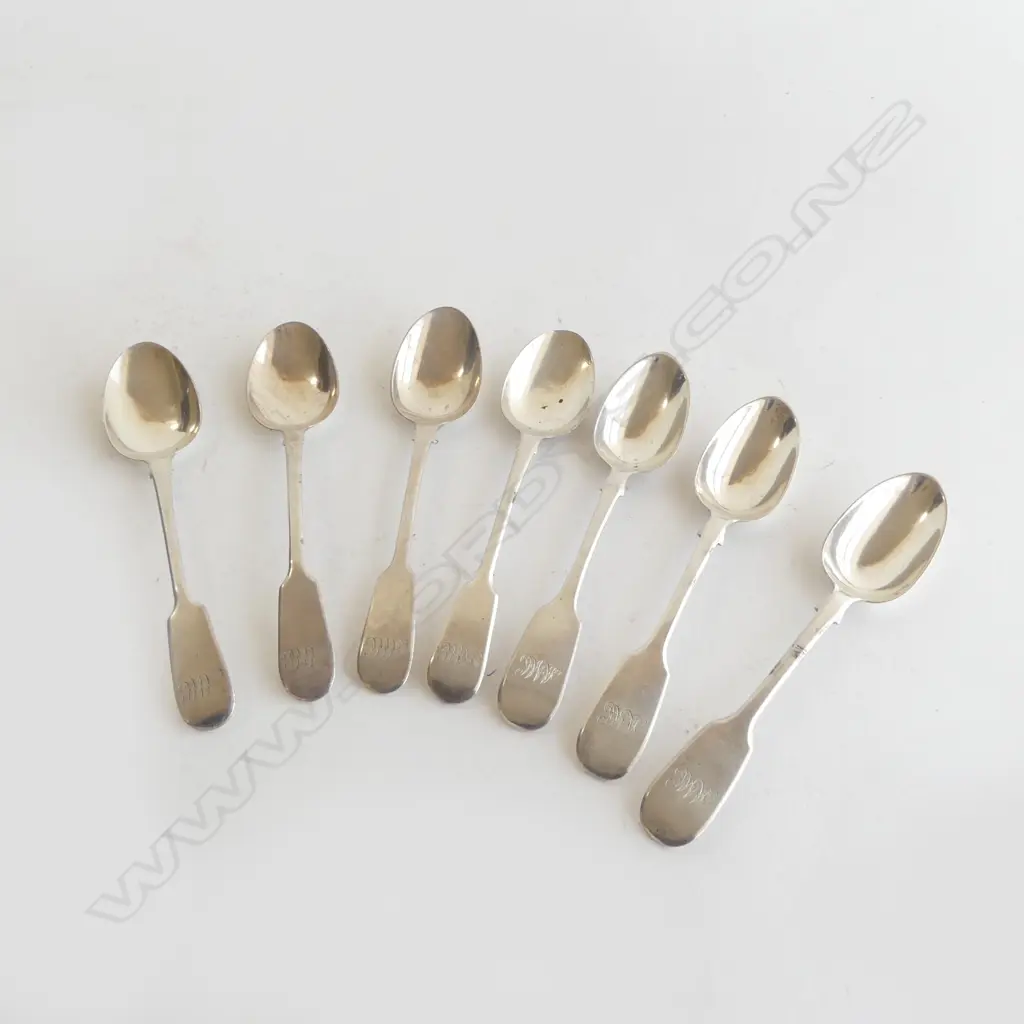 SET 7 (4 + 3) WMIV + VICT. SILVER TEASPOONS 152gms Image 1++