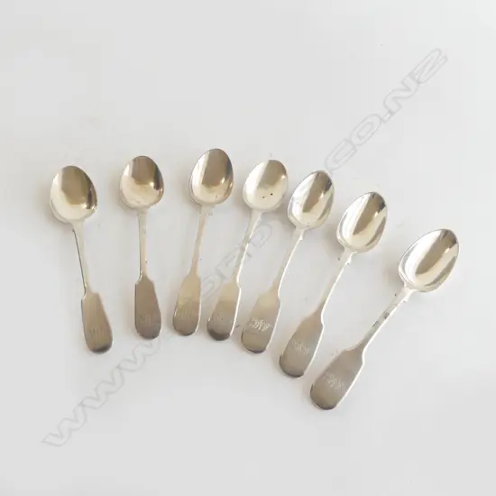 SET 7 (4 + 3) WMIV + VICT. SILVER TEASPOONS 152gms