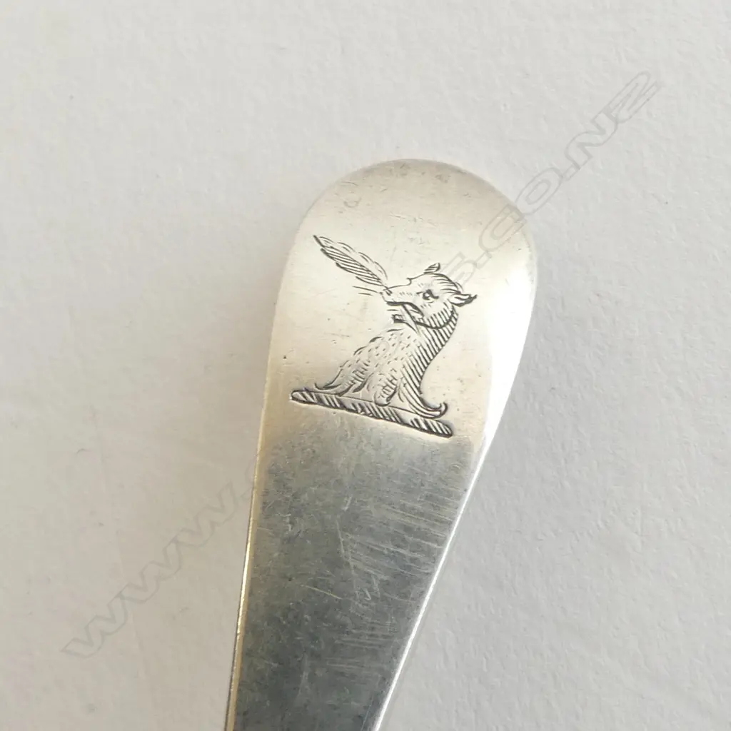 5 GEORGIAN SILVER OLD ENGLISH PATTERN TEASPOONS 74gms Image 1++