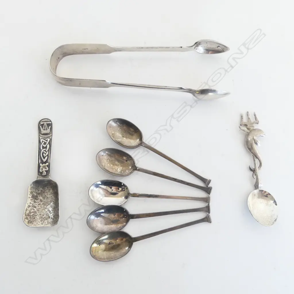 BAG STG SILVER SPOONS ETC 129gms Image 1++