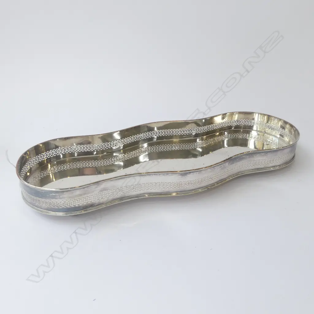 SHEFFIELD PLATE GALLERY TRAY 470x180mm Image 1++