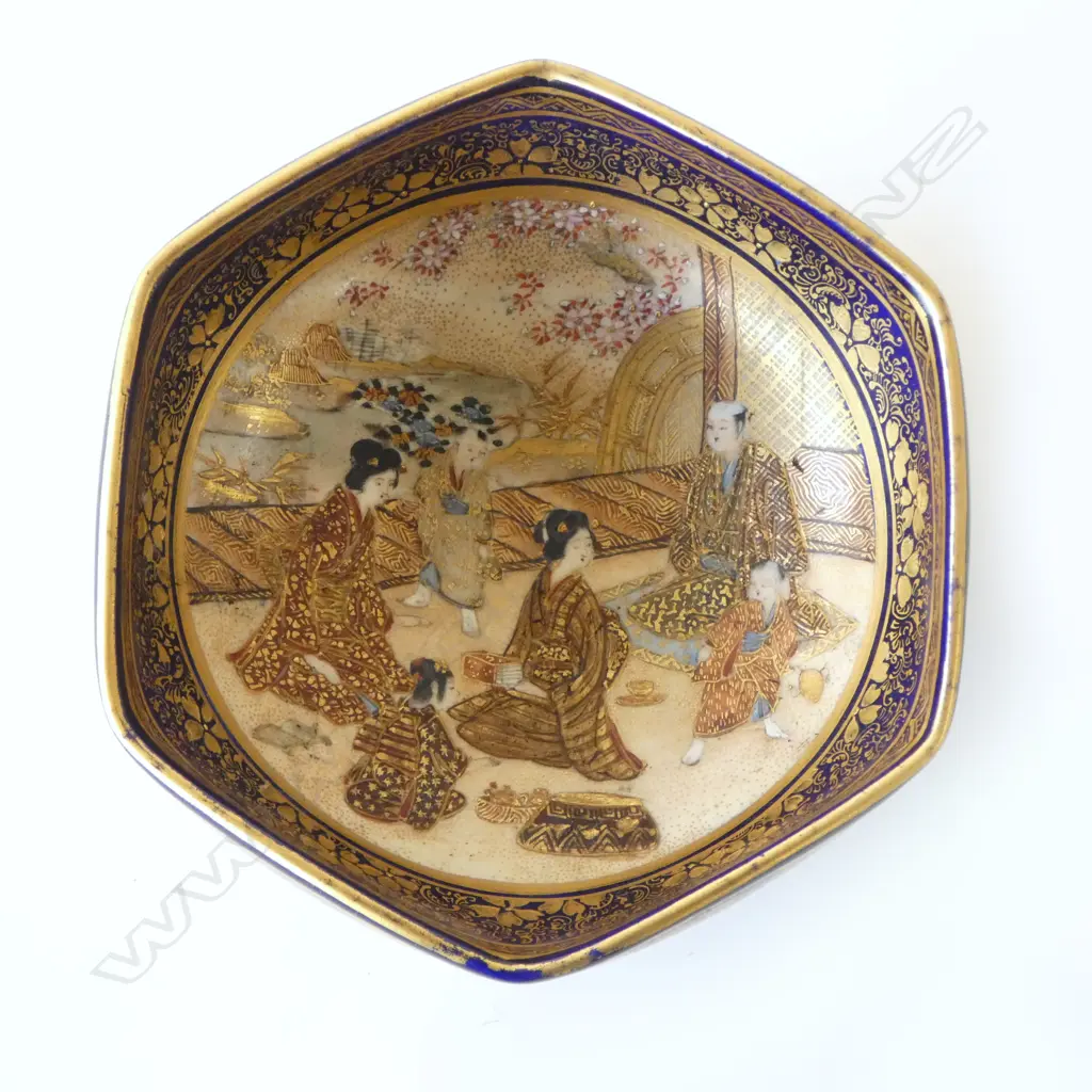 MEIJI PERIOD SATSUMA BOWL DIA100MM Image 1++
