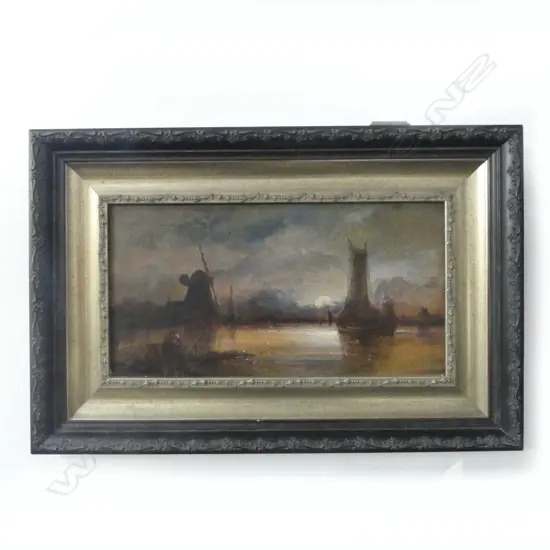 JOHN CROME (1768-1821), TITLE INSCIBED REVERSE INDISTINCT, OIL, 155x300mm