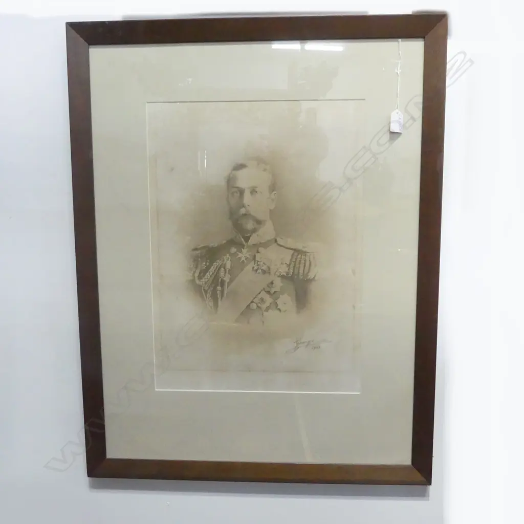 PORTRAIT PRINT GEORGE V 510x370mm Image 1++
