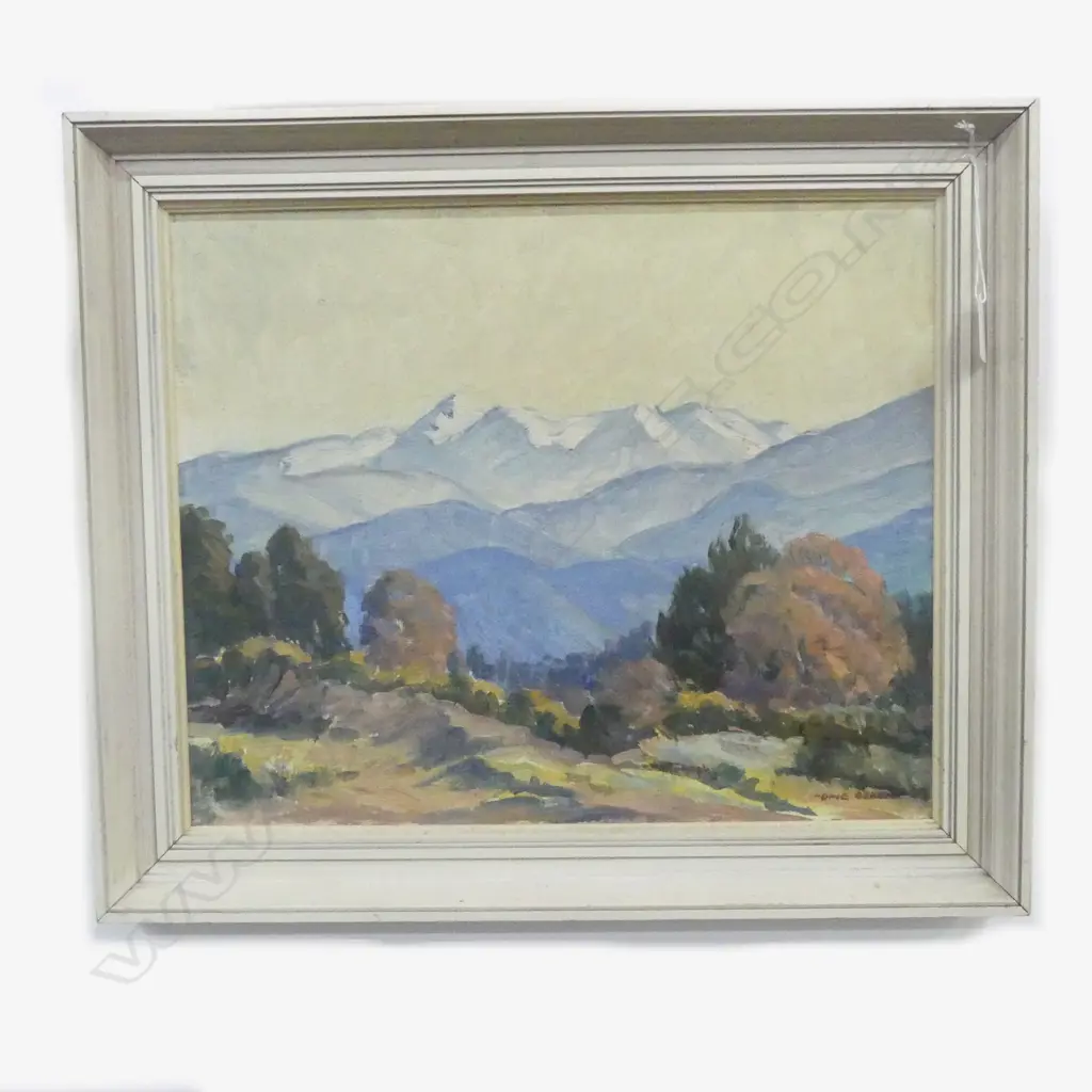 OLIVE BEKEN, LATE AFTERNOON MOTUEKA, OIL ON BOARD, 350x420mm Image 1++