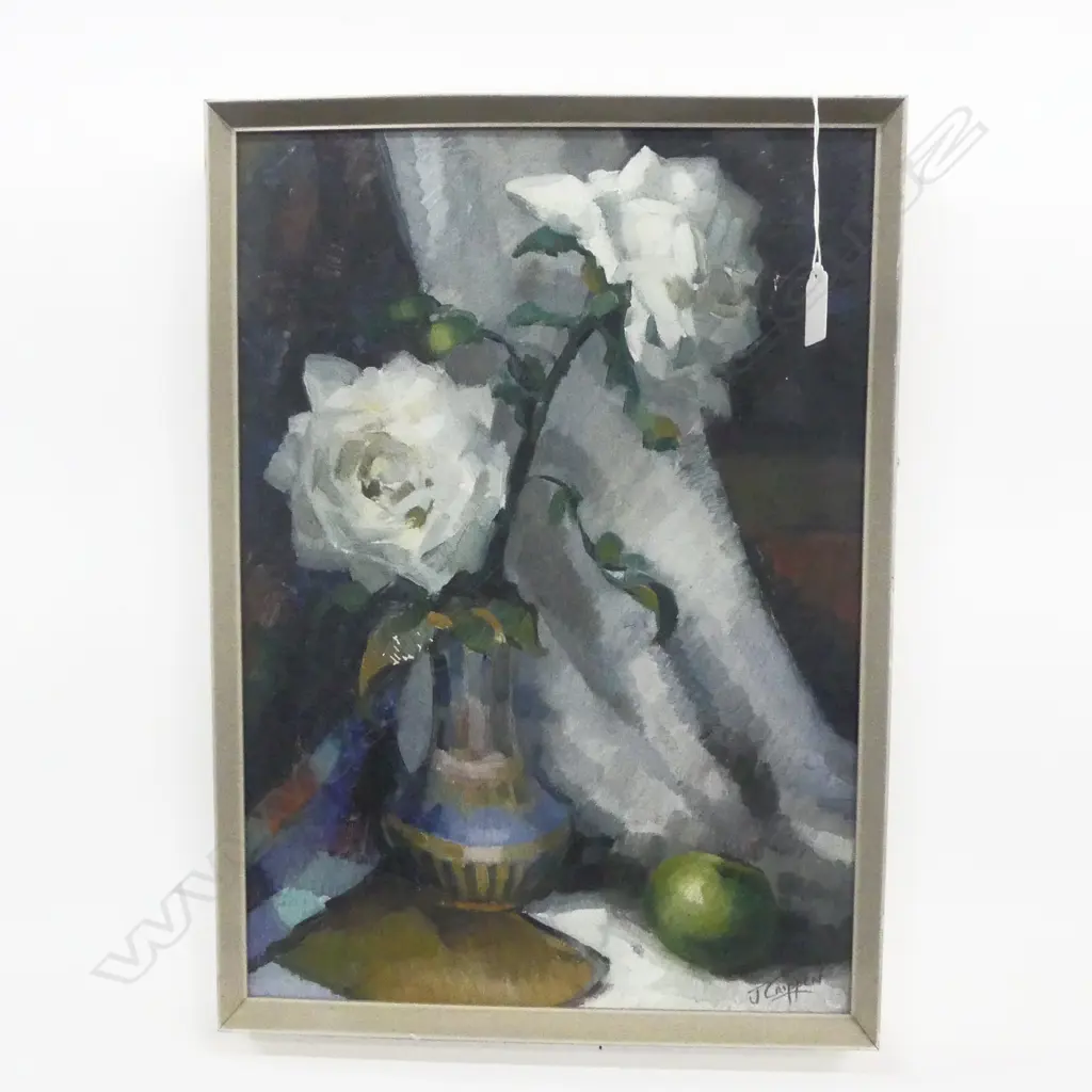 J. CRIPPEN, STILL LIFE, OIL ON BOARD, 435x310mm Image 1++