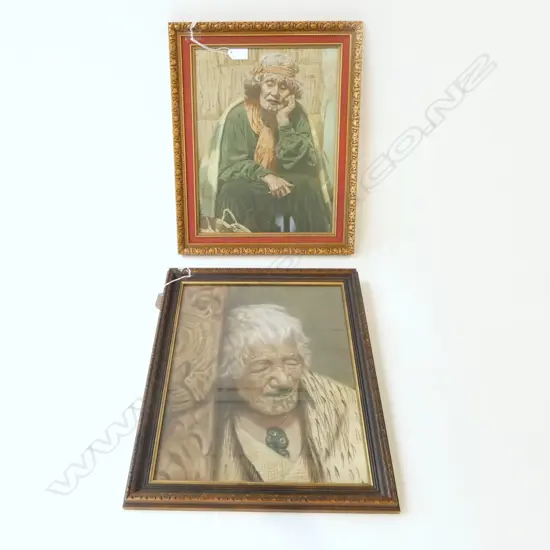 2 FRAMED CHARLES FREDERICK GOLDIE PRINTS 355x285mm