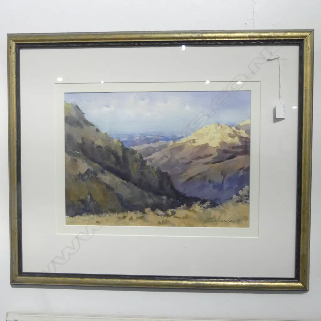 PAUL HANRAHAN, DUSK DANSEYS PASS, W/C, SIGNED & DATED '04, 330x440mm Image 1++