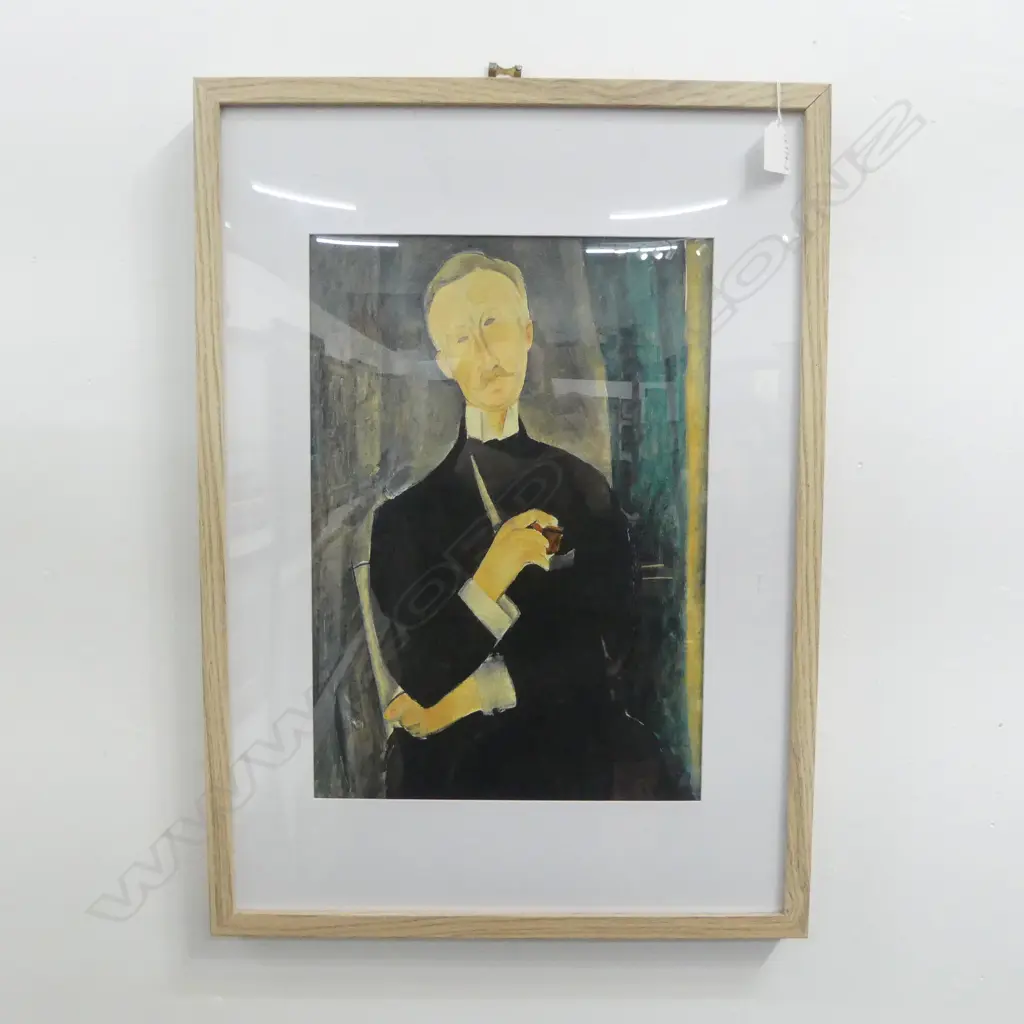 PORTRAIT OF ROGER DUTILLEUL, FRAMED REPRODUCTION ON CANVAS, 290 X 400MM Image 1++