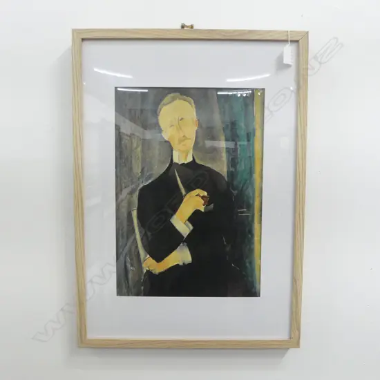 PORTRAIT OF ROGER DUTILLEUL, FRAMED REPRODUCTION ON CANVAS, 290 X 400MM