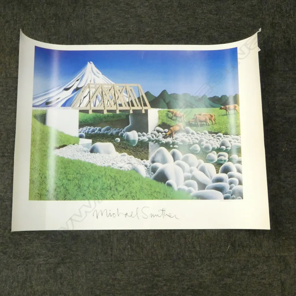 MICHAEL SMITHER PRINT 'ALFRED ROAD BRIDGE' 510x720mm Image 1++