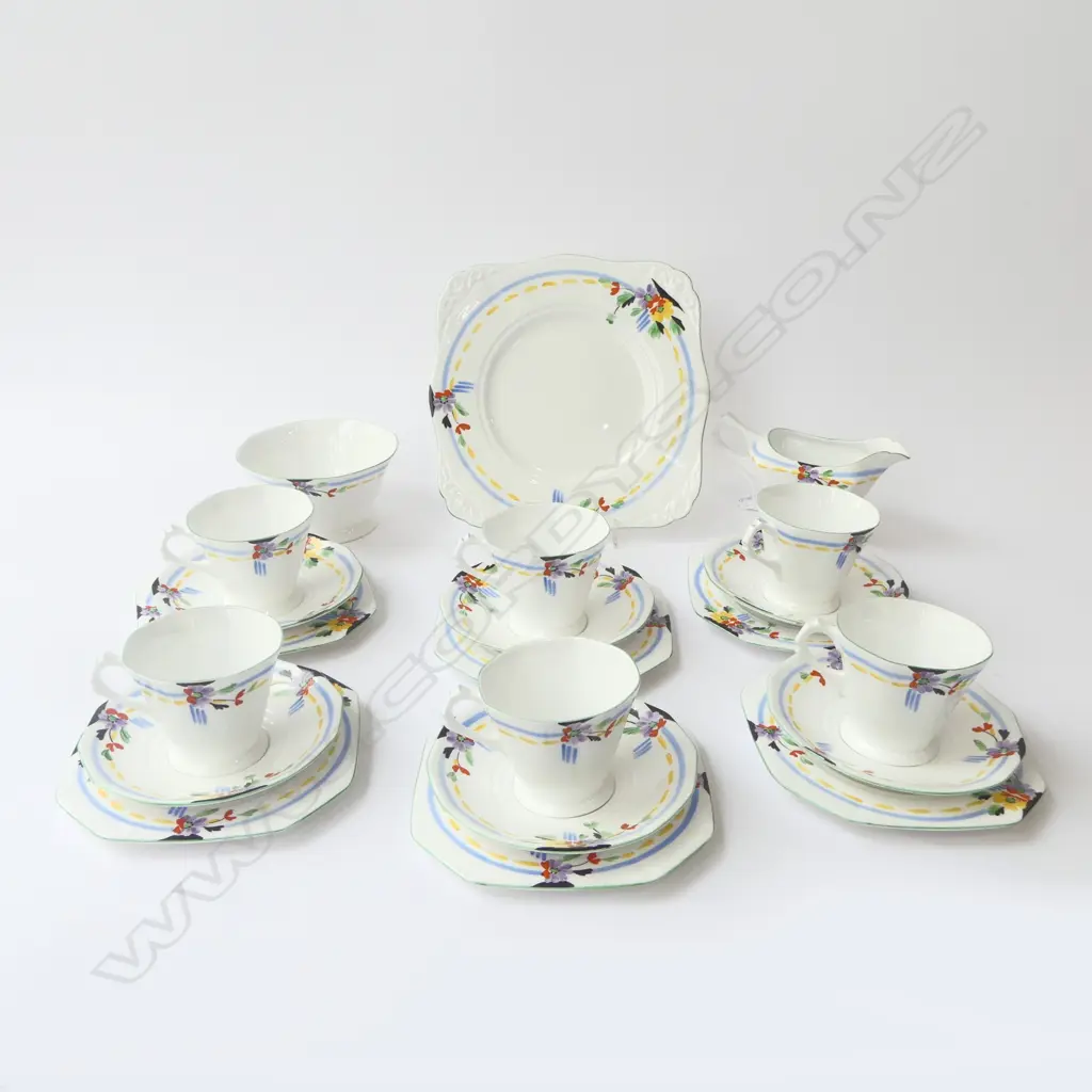 TUSCAN CHINA DECO TEASET PLANT PAT Image 1++