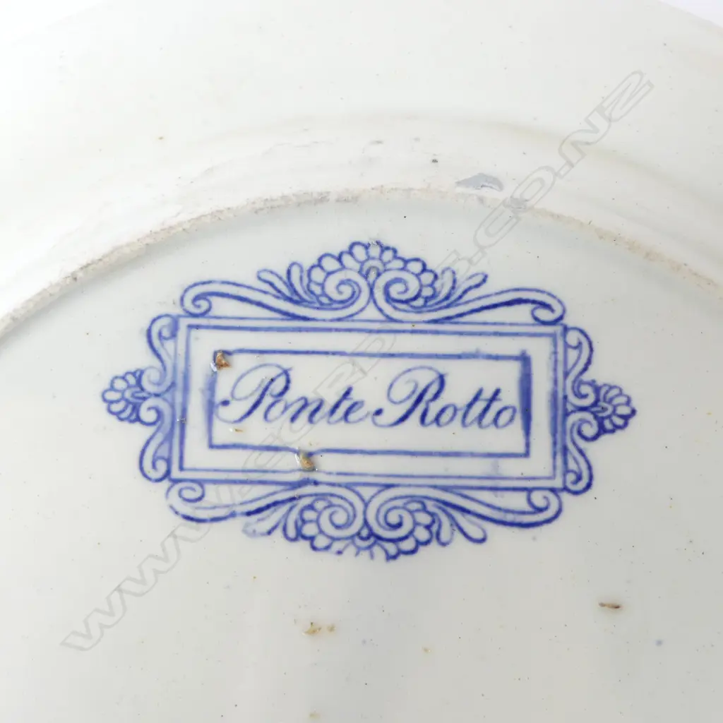 3 x 19thC B/W CABINET PLATES, MINTON, WEDGEWOOD & LOCKETT & HULM, Dia.250mm Image 1++