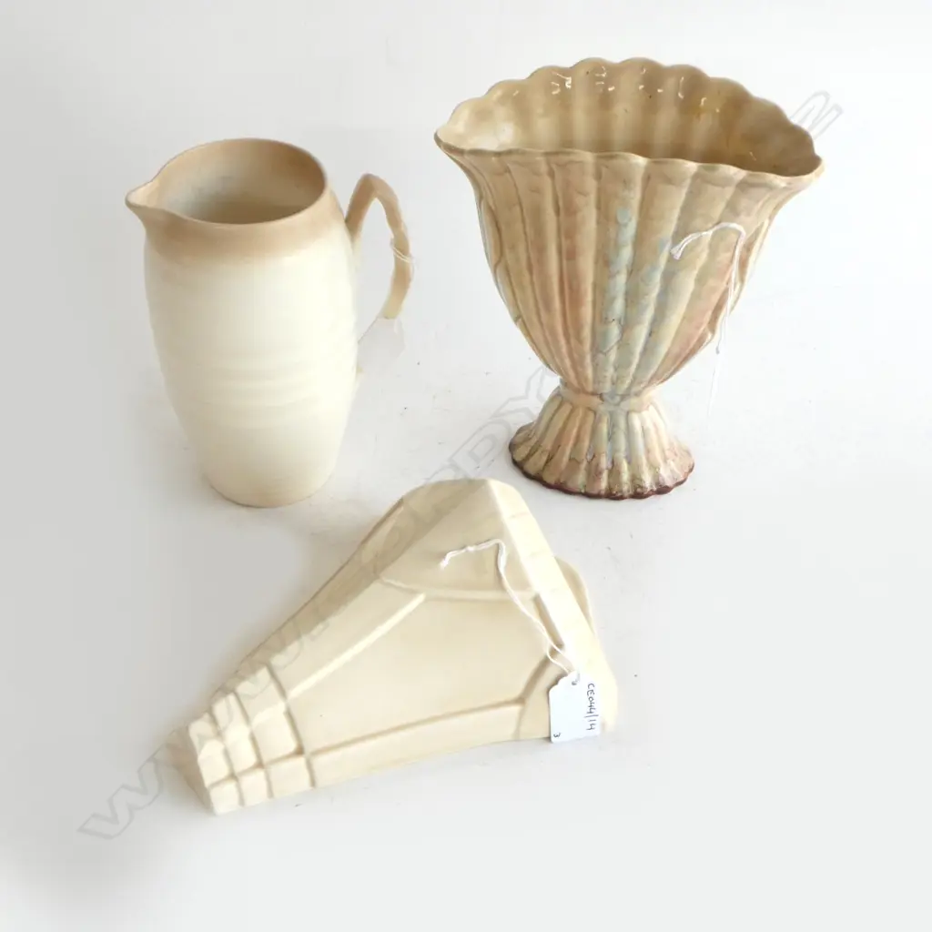 BESWICK WALL POCKET L230MM VASE H230MM & JUG H185MM Image 1++
