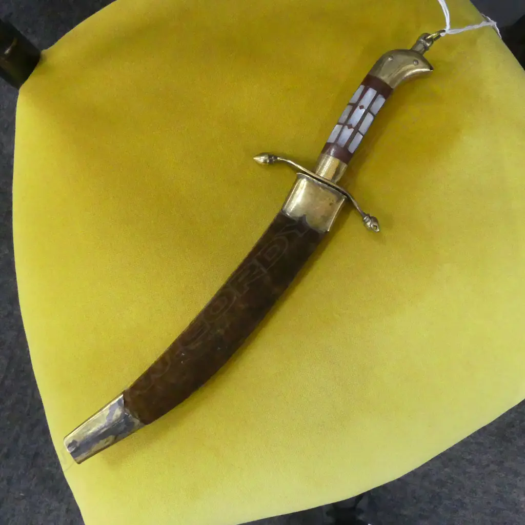 PERSIAN DAGGER L.330mm & 2 SMALL CARVED WOODEN BEARS Image 1++