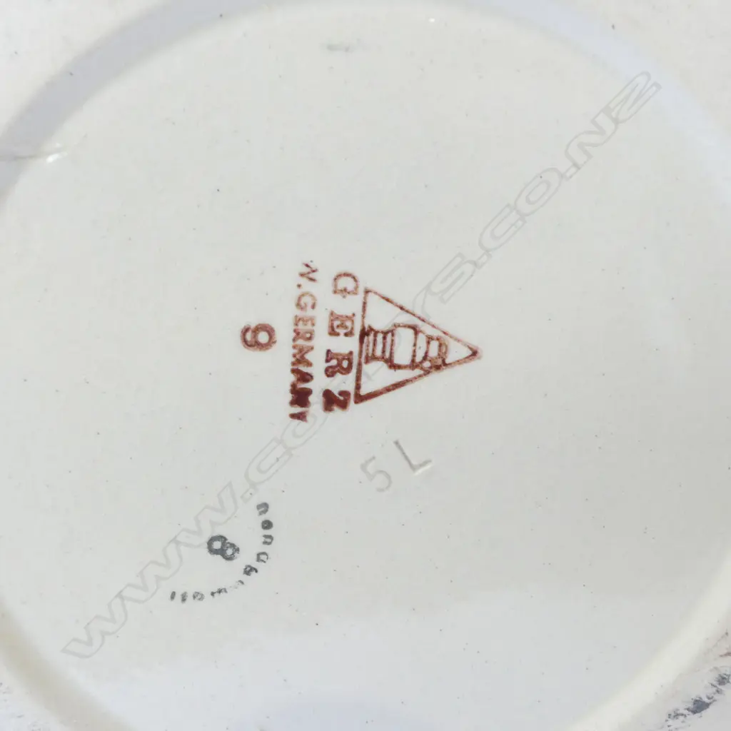 GERZ  GERMAN STONEWARE LIDDED PUNCH BOWL H300MM Image 1++
