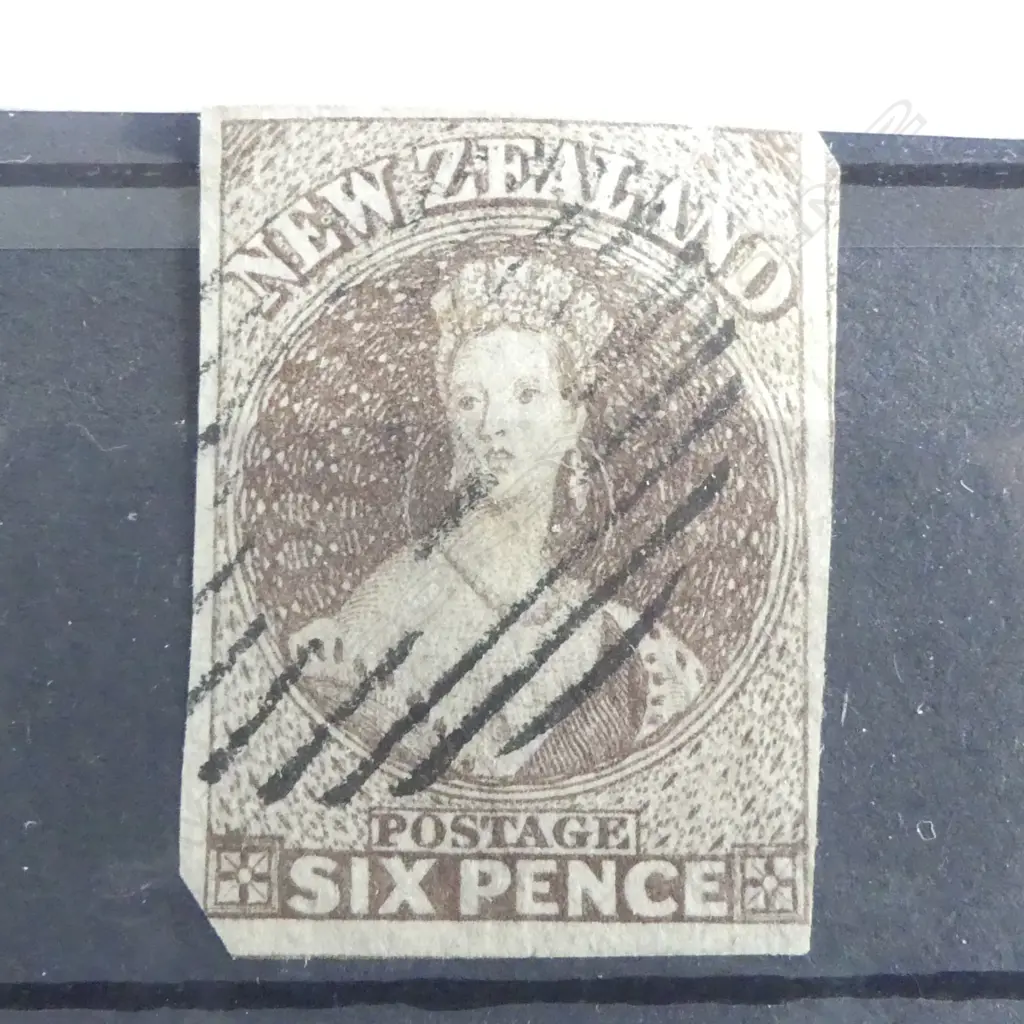 2 NZ 1862 CHALON POSTAGE STAMPS Image 1++