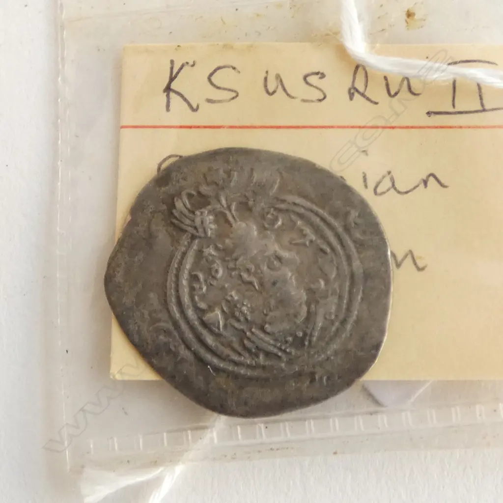 Roman Khusro Sasanian Drachm coin Image 1++