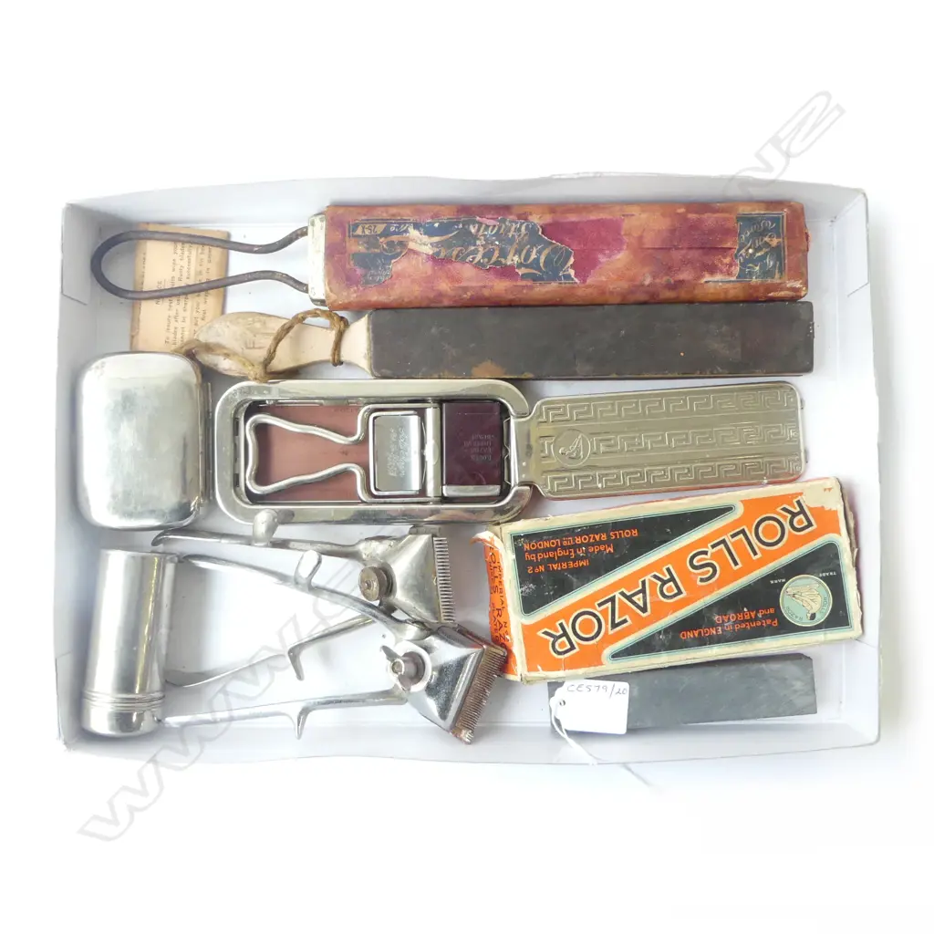 Shaving Collectibles Rolls razor safety razor, strops, soap tins, clippers Image 1++