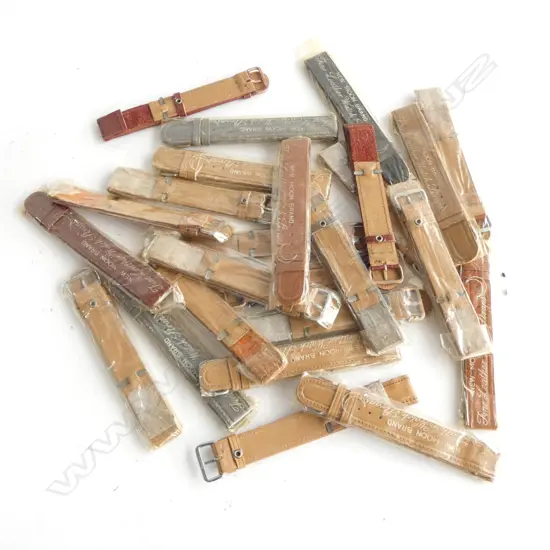 BAG AS NEW OLD STOCK LEATHER WATCH STRAPS