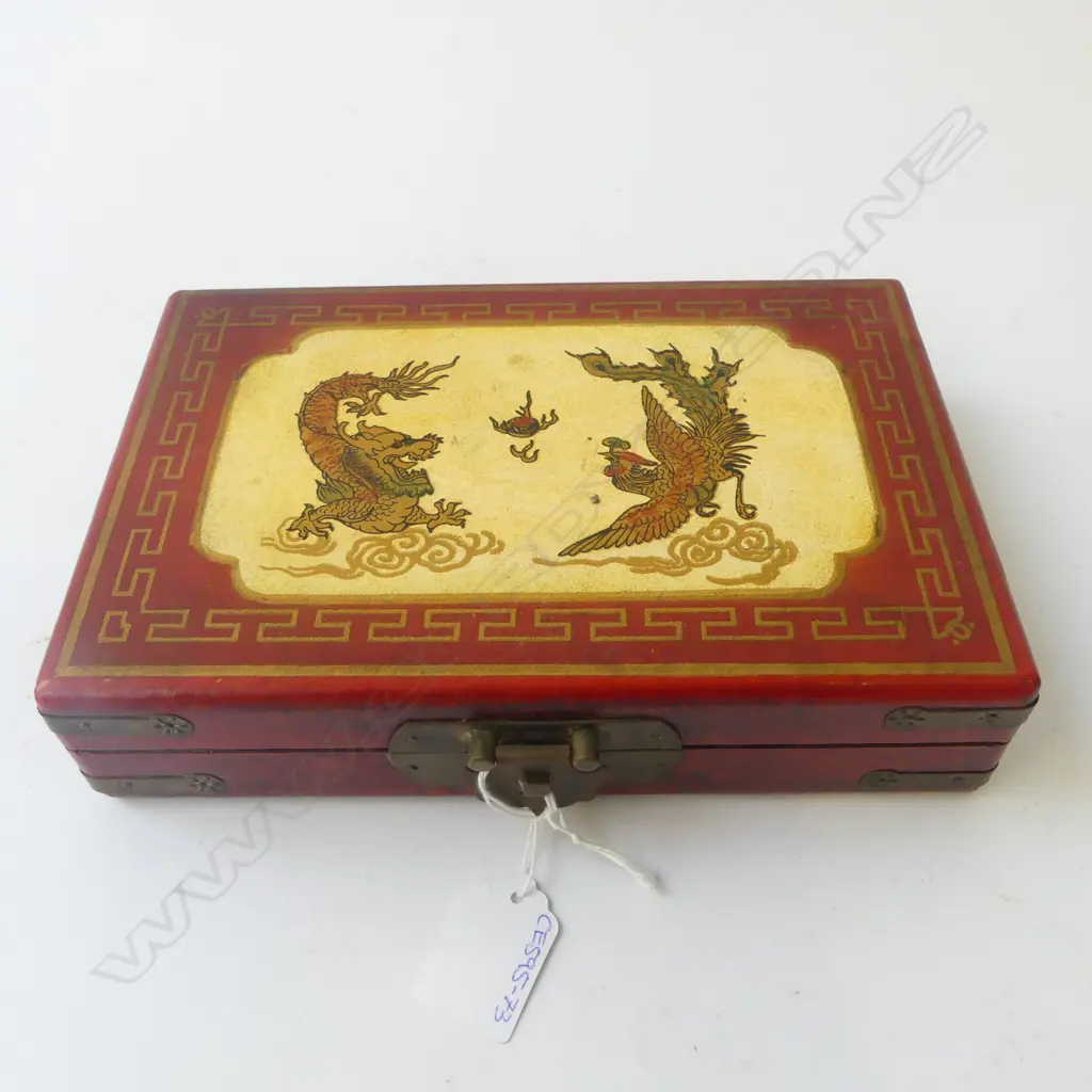 CASED CHINESE DOMINO SET 225x150x500mm Image 1++
