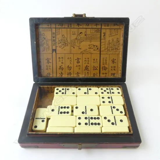 CASED CHINESE DOMINO SET 225x150x500mm