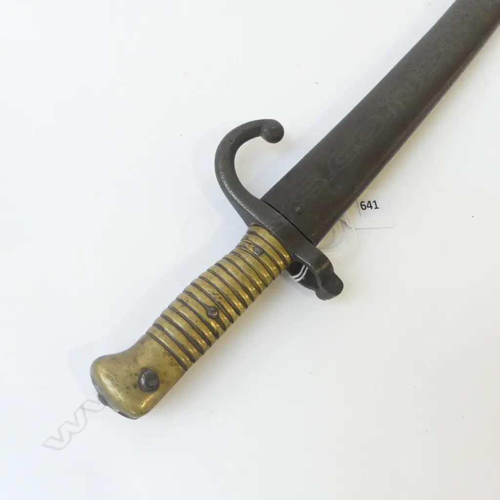 French M1866 Chassepot Bayonet in steel bayonet Image 1++