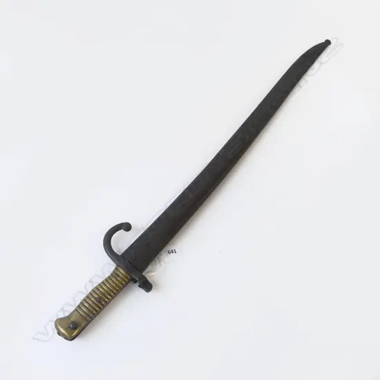 French M1866 Chassepot Bayonet in steel bayonet
