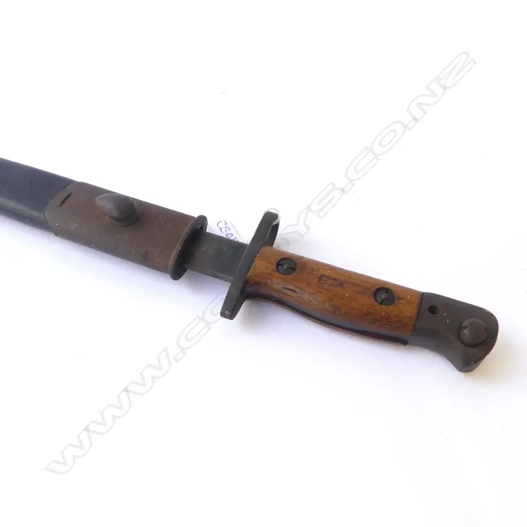 1907 WILKINSON BAYONET IN LEATHER SCABBARD L.580mm Image 1++