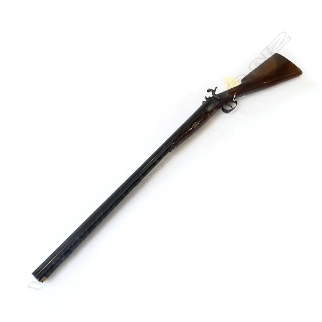 Replica 12g Black Powder double barrel percussion shotgun by Davide Pedersoli. Italy.  28" barrels- half wooded stock with chequered wrist.  Fire Arms Required. Image 1++