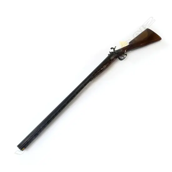 Replica 12g Black Powder double barrel percussion shotgun by Davide Pedersoli. Italy.  28" barrels- half wooded stock with chequered wrist.  Fire Arms Required.