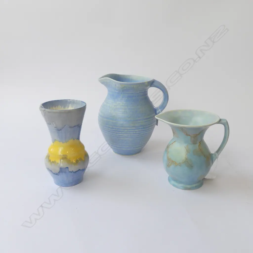 2 BESWICK DECO JUGS H200MM & 140MM  & VASE H165MM Image 1++