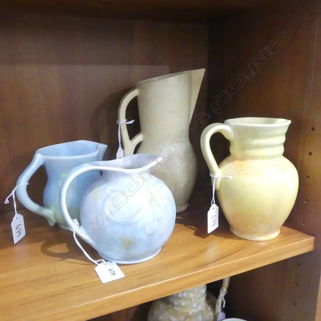 4 DECO BESWICK JUGS  220MM TALLEST Image 1++