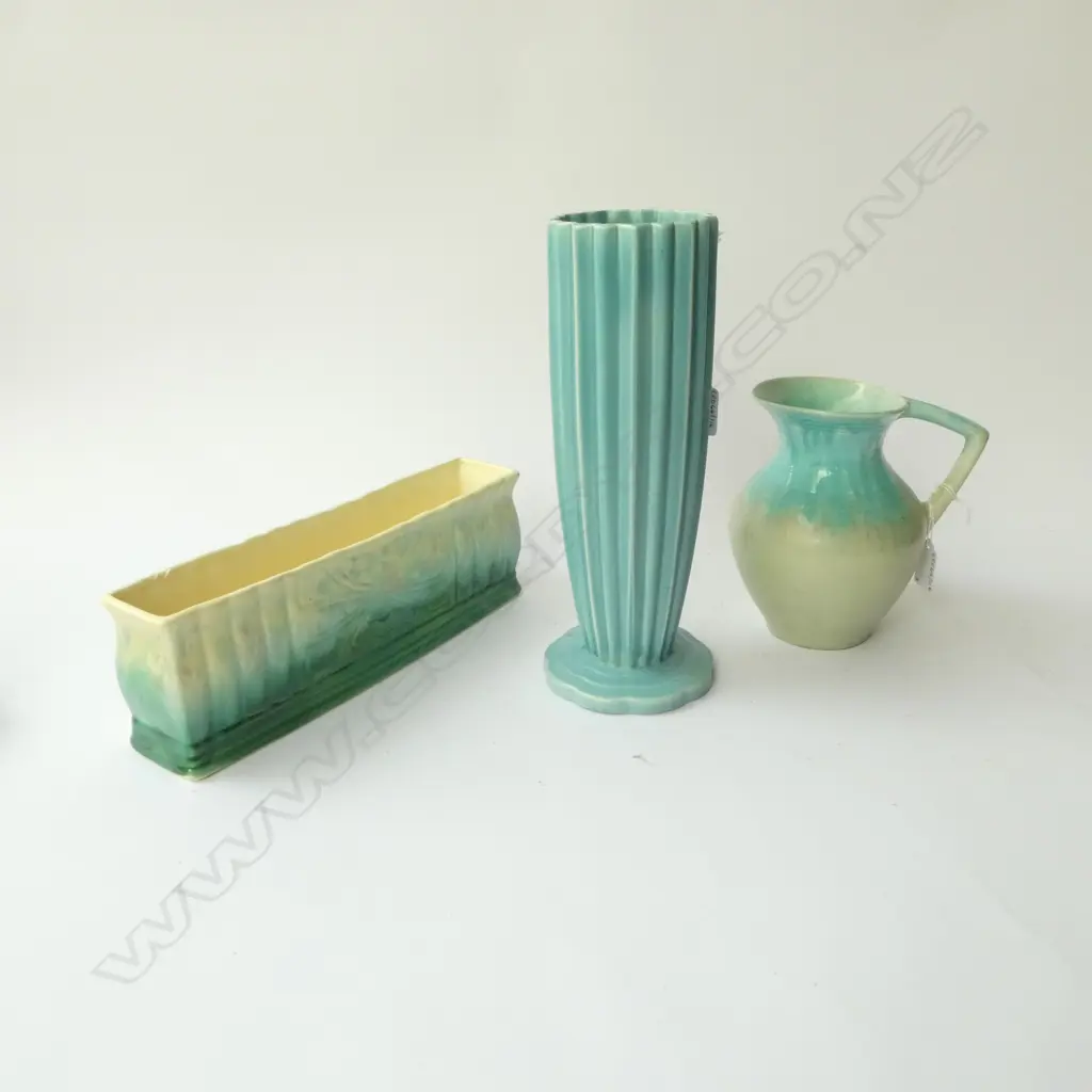BESWICK TROUGH VASE L310MM TALL DECO VASE H300MM & JUG H170MM Image 1++